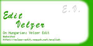 edit velzer business card
